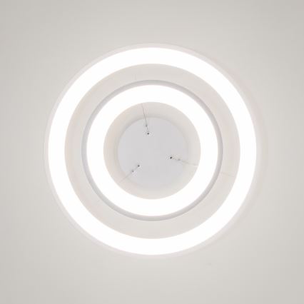 Brilagi - LED dimbare hanglamp aan ophangkabel FALCON SLIM LED/68W/230V 3000-6500K Ø 50 cm wit + afstandsbediening