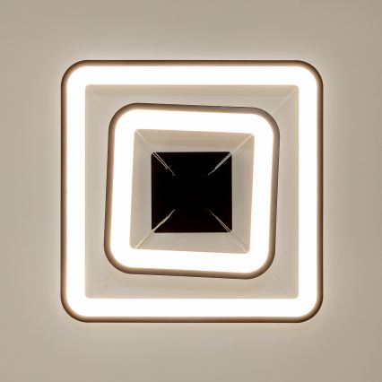 Brilagi - dimbare LED-pendellamp FALCON SLIM met kabel LED/78W/230V 3000-6500K 50x50 cm zwart + afstandsbediening