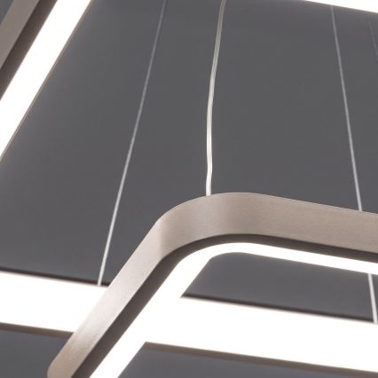BRILAGI - dimbare LED-hanglamp aan kabel FALCON SLIM LED/78W/230V 3000-6500K 50x50 cm beige + afstandsbediening