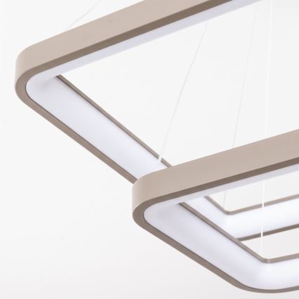 BRILAGI - dimbare LED-hanglamp aan kabel FALCON SLIM LED/78W/230V 3000-6500K 50x50 cm beige + afstandsbediening