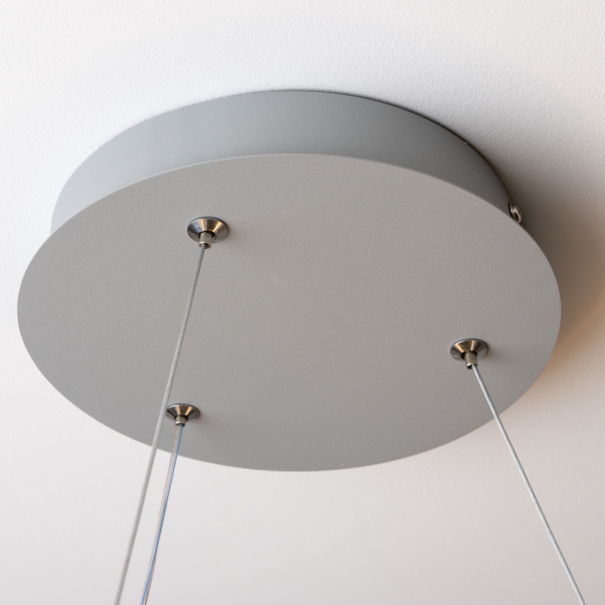 Brilagi - Dimbare LED-hanglamp met kabelophanging FALCON LED/40W/230V 3000-6500K Ø 45 cm grijs + afstandsbediening