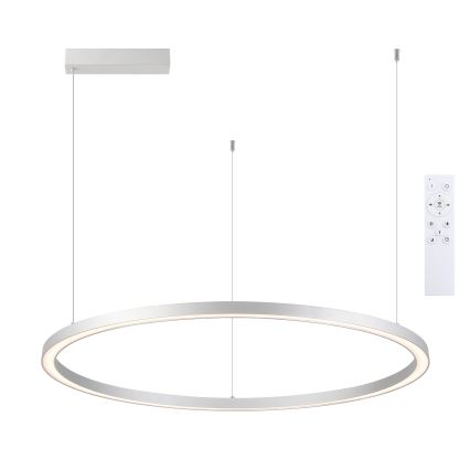 Brilagi - Dimbare LED-hanglamp aan kabel PORTOFINO LED/98W/230V 3000-6000K zilver + afstandsbediening
