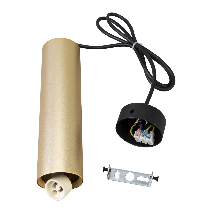BRILAGI - LED RGBW dimbare hanglamp aan kabel SELE 1xGU10/4,8W/230V 3000K zwart/goud + afstandsbediening