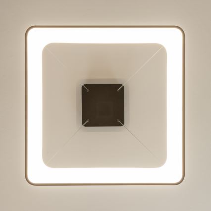 Brilagi - LED-dimbare hanglamp met kabel FALCON II LED/125W/230V 3000-6500K 60x60 cm zwart + afstandsbediening