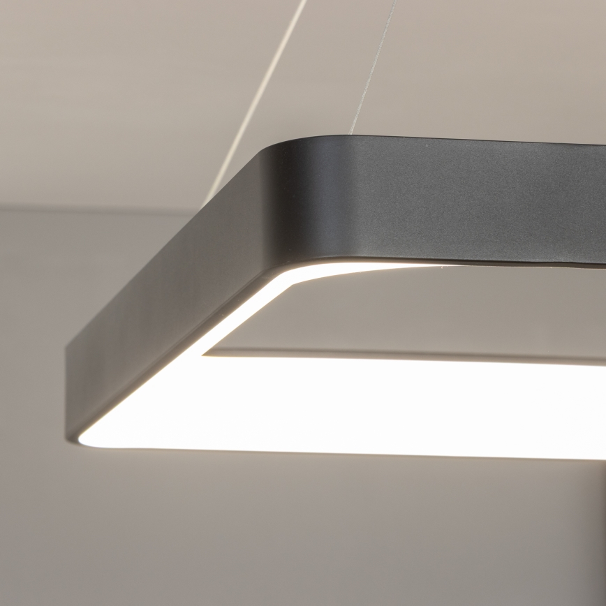 Brilagi - LED-dimbare hanglamp met kabel FALCON II LED/125W/230V 3000-6500K 60x60 cm zwart + afstandsbediening