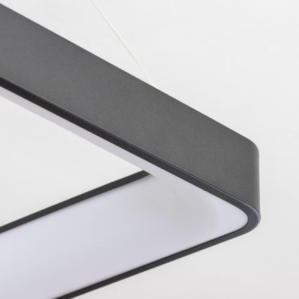 Brilagi - LED-dimbare hanglamp met kabel FALCON II LED/125W/230V 3000-6500K 60x60 cm zwart + afstandsbediening