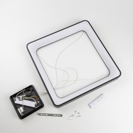 Brilagi - LED-dimbare hanglamp met kabel FALCON II LED/125W/230V 3000-6500K 60x60 cm zwart + afstandsbediening