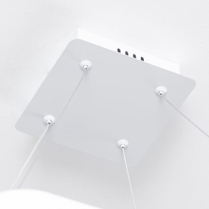 Brilagi - LED dimbare hanglamp aan kabel FALCON SLIM LED/50W/230V 3000-6500K 50x50 cm wit + afstandsbediening