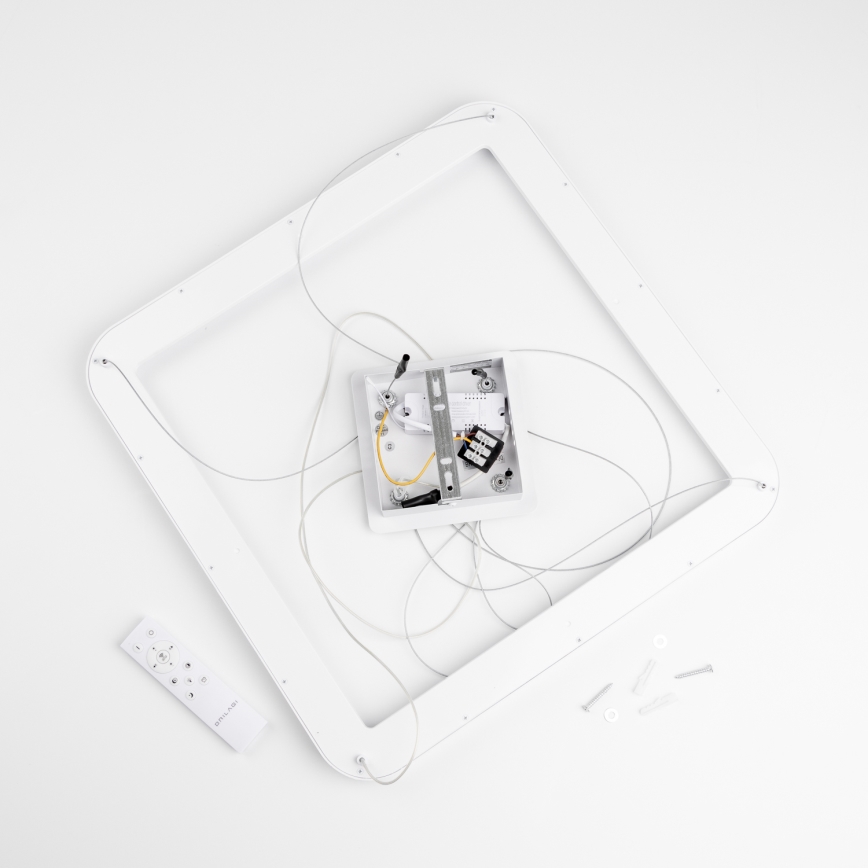 Brilagi - LED dimbare hanglamp aan kabel FALCON SLIM LED/50W/230V 3000-6500K 50x50 cm wit + afstandsbediening