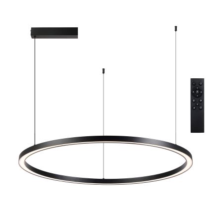 Brilagi - Dimbare LED-hanglamp aan kabel PORTOFINO LED/60W/230V 3000-6000K Ø 80 cm zwart + inclusief afstandsbediening