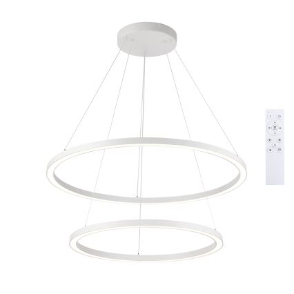 Brilagi - Dimbare LED-hanglamp aan kabel PORTOFINO LED/98W/230V 3000-6000K Ø 80 cm wit + afstandsbediening