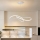 Brilagi - Dimbare LED-hanglamp met staalkabel INFINITY LED/80W/230V 3000-6000K 80x80 cm wit + afstandsbediening