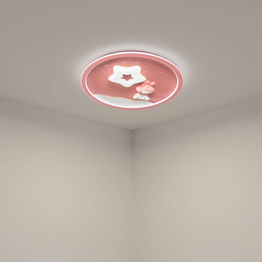 Brilagi - dimbare LED plafondlamp voor kinderen BUNNY LED/83W/230V 3000-6000K Ø 49 cm + afstandsbediening