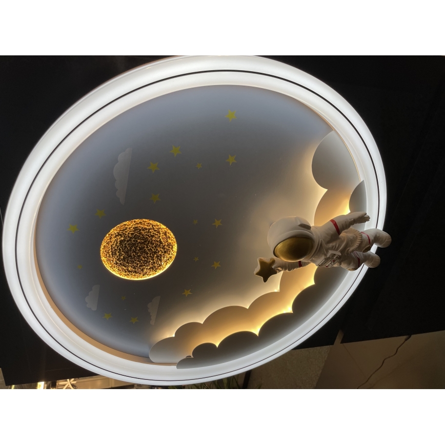 Brilagi - Dimbare LED-kinderplafondlamp LED/42W/230V 3000/5700K astronaut
