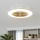 Brilagi - Dimbare LED Lamp met Ventilator AURA LED/38W/230V 3000-6000K goud + afstandsbediening