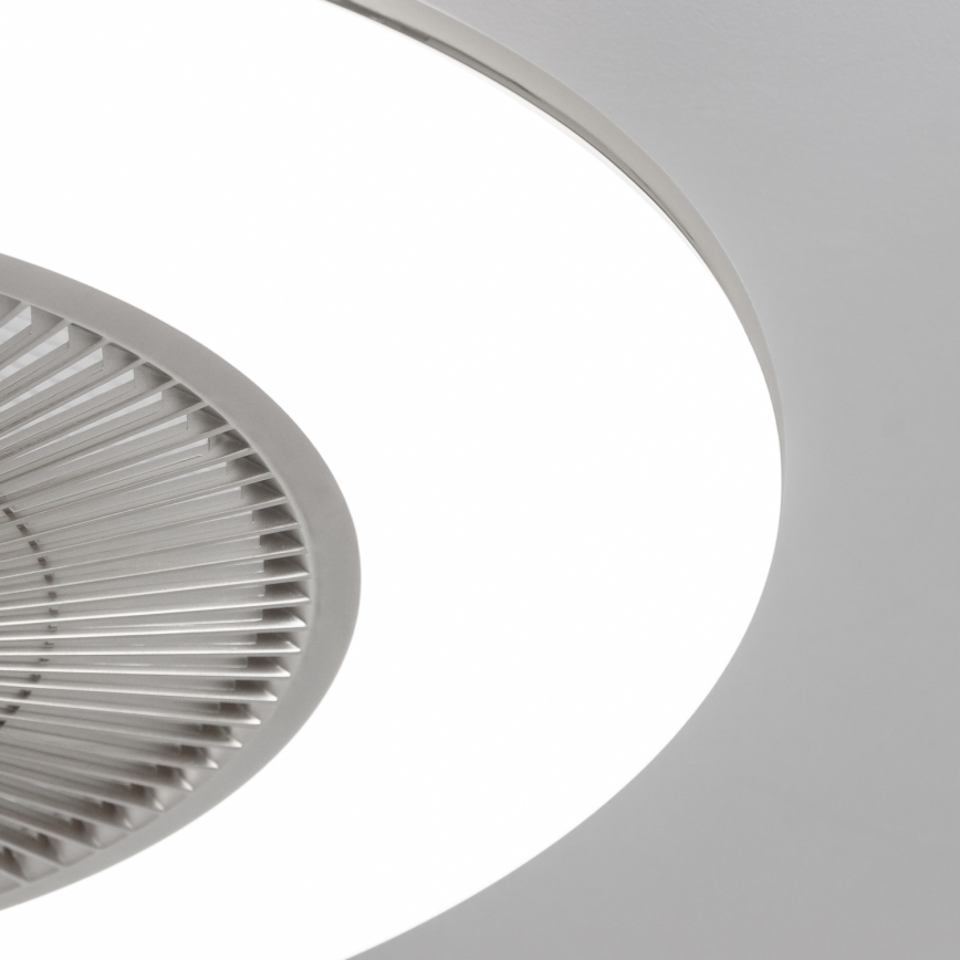 Brilagi - Dimbare LED Lamp met Ventilator AURA LED/38W/230V 3000-6000K zilver + afstandsbediening
