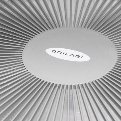 Brilagi - Dimbare LED Lamp met Ventilator AURA LED/38W/230V 3000-6000K zilver + afstandsbediening
