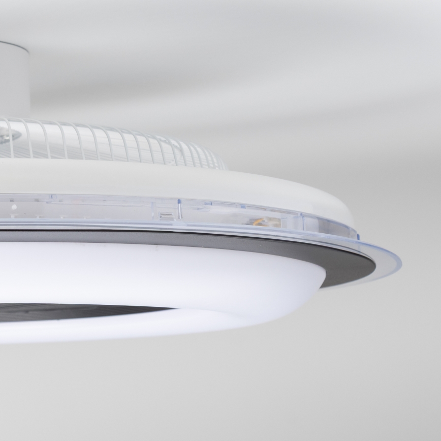 Brilagi - Dimbare LED Lamp met Ventilator RONDA LED/48W/230V 3000-6000K zwart + afstandsbediening