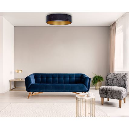 Brilagi - Dimbare LED Plafondlamp VELVET SMART LED/36W/230V d. 55 cm 2700-6500K Wi-Fi Tuya blauw/goud + afstandsbediening