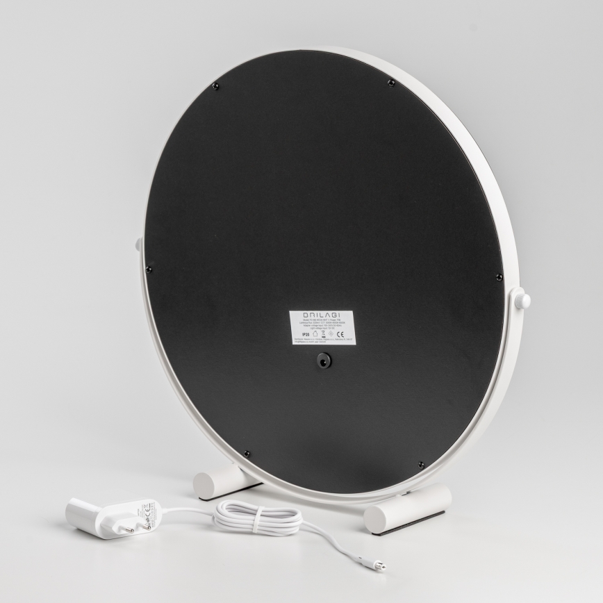BRILAGI - LED-dimbare make-upspiegel CALIFORNIA LED/17W/230V 3000/4000/6500K Ø 42 cm wit