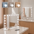 BRILAGI - Dimbare LED make-upspiegel HOLLYWOOD LED/15W/230V CCT + 2x USB 60x50 cm wit