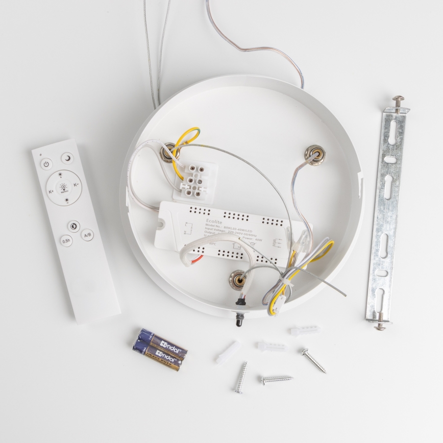 Brilagi - Dimbare LED-hanglamp aan kabel FALCON LED/80W/230V 3000-6500K Ø 60 cm wit + afstandsbediening