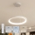 Brilagi - Dimbare LED-pendellamp aan kabel FALCON SLIM LED/42W/230V 3000-6500K Ø 50 cm wit + afstandsbediening