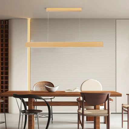 Brilagi - Dimbare LED-hanglamp aan kabel SLIMLINE LED/40W/230V 3000-6000K eikendecor + afstandsbediening