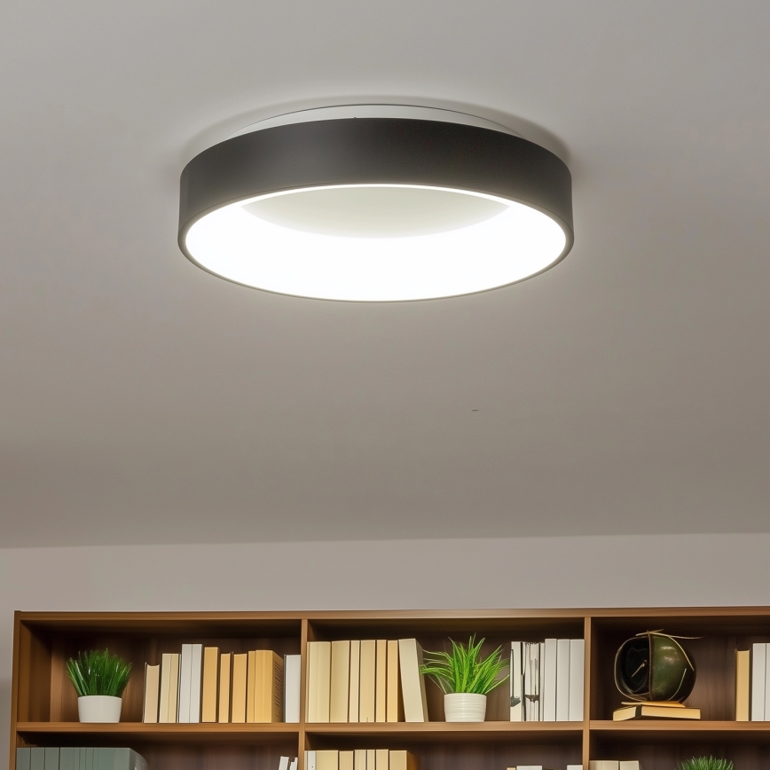 Brilagi - Dimbare LED Plafond Lamp LED/40W/230V 3000-6500K zwart + afstandsbediening