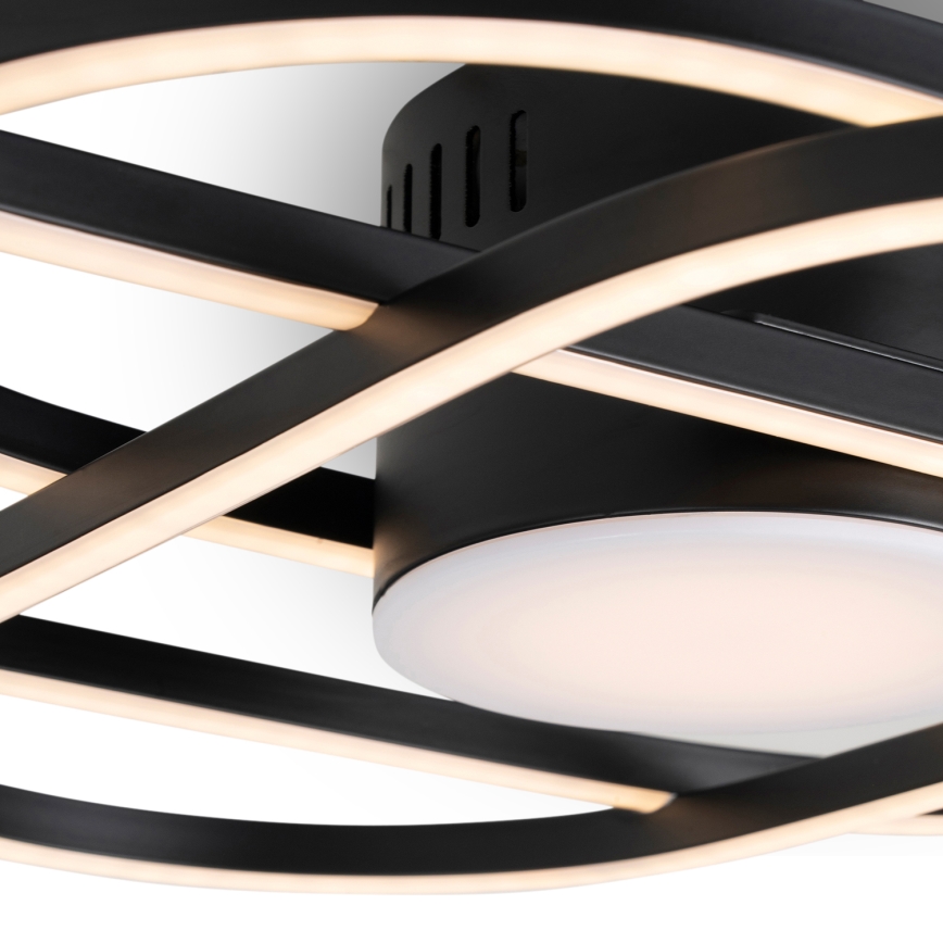 BRILAGI - dimbare LED-plafondlamp APOLLO LED/58W/230V 3000-6500K 43,2x101,2 cm zwart + afstandsbediening