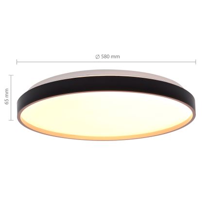 Brilagi - LED dimbare plafondlamp CALA LED/60W/230V 3000-6500K Ø 58 cm + afstandsbediening
