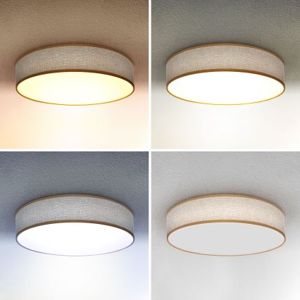 Brilagi - Dimbare LED plafondlamp CARMEN LED/48W/230V 3000-6500K diameter 40 cm + afstandsbediening