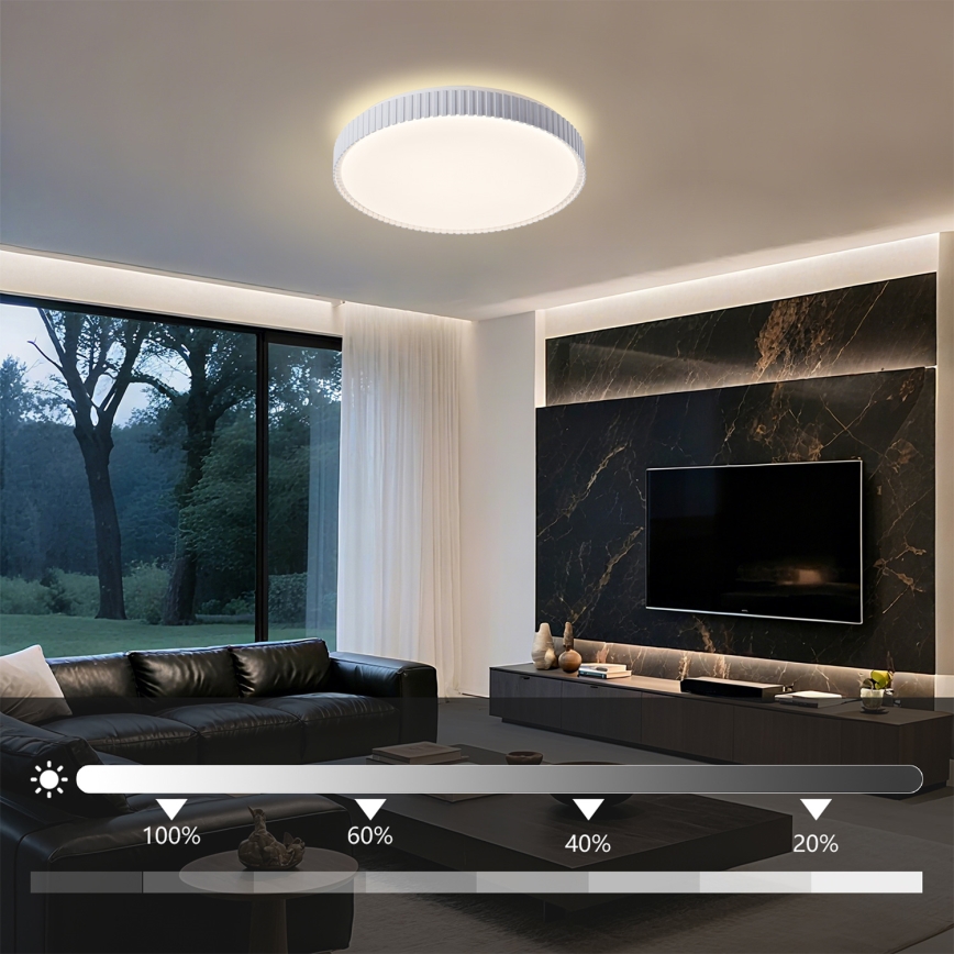 Brilagi - Dimbare LED-plafondlamp CORVO LED/72W/230V 3000-6000K wit Ø 50 cm + afstandsbediening