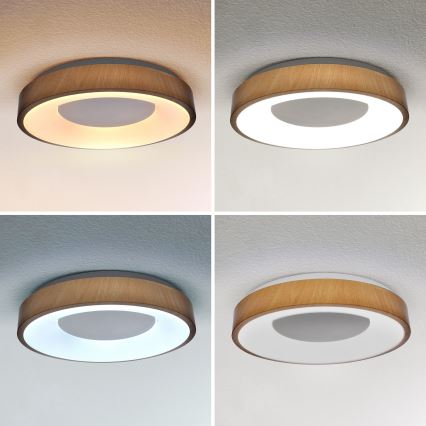 Brilagi - Dimbare LED plafondlamp DORIA LED/48W/230V 3000-6500K diameter 39 cm + afstandsbediening