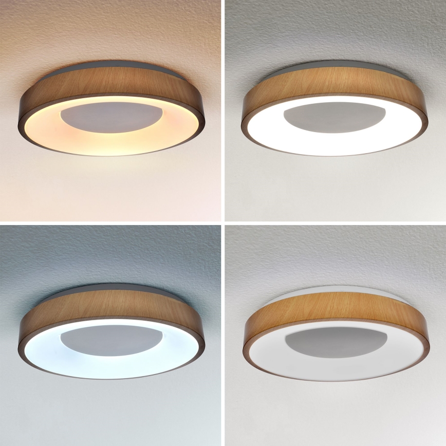 Brilagi - Dimbare LED plafondlamp DORIA LED/48W/230V 3000-6500K diameter 39 cm + afstandsbediening