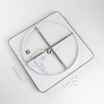 Brilagi - Dimbare LED-plafondlamp FALCON II LED/125W/230V 3000-6500K 60x60 cm zwart + afstandsbediening