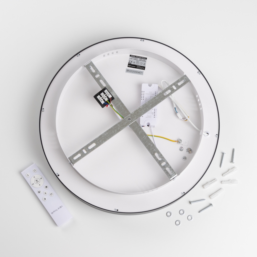 Brilagi - LED-dimbare plafondlamp FALCON II LED/67W/230V 3000-6500K Ø 40 cm zwart + afstandsbediening