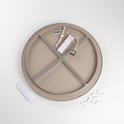 BRILAGI - LED Dimbare plafondlamp FALCON II LED/99W/230V 3000-6500K Ø 60 cm wit/beige + afstandsbediening