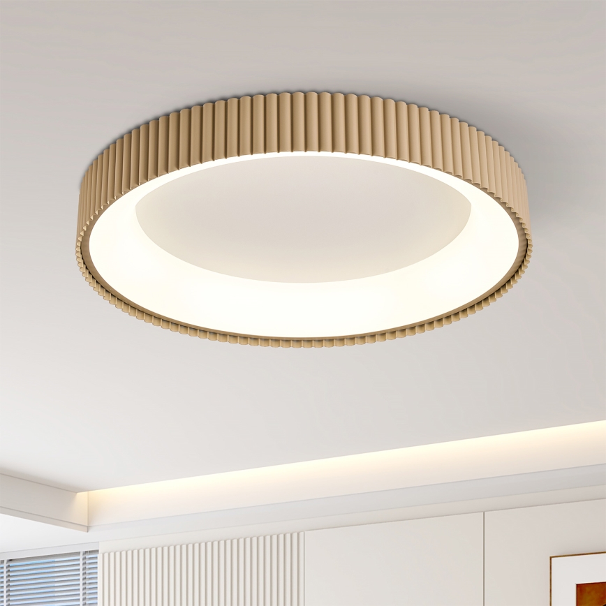 Brilagi - LED-dimbare plafondlamp FALCON MODERN LED/54W/230V 3000-6500K 60 cm beige + afstandsbediening