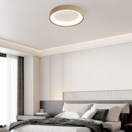 Brilagi - LED-dimbare plafondlamp FALCON MODERN LED/54W/230V 3000-6500K 60 cm beige + afstandsbediening