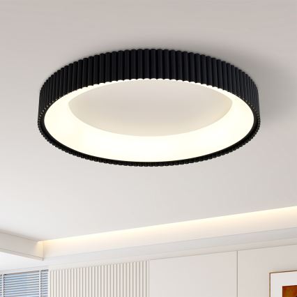 Brilagi - Dimbare LED-plafondlamp FALCON MODERN LED/54W/230V 3000-6500K Ø 60 cm zwart + afstandsbediening