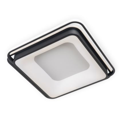 BRILAGI - LED dimbare plafondlamp FLARE LED/102W/230V 3000-6000K 50x50 cm zwart + afstandsbediening