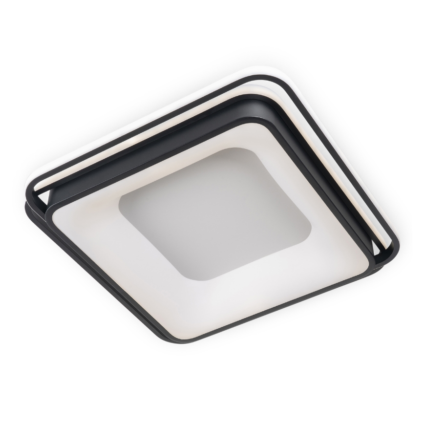 BRILAGI - LED dimbare plafondlamp FLARE LED/102W/230V 3000-6000K 50x50 cm zwart + afstandsbediening