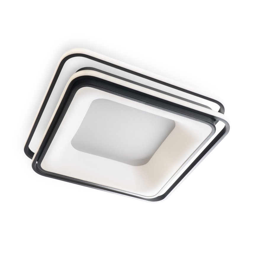 BRILAGI - LED dimbare plafondlamp FLARE LED/102W/230V 3000-6000K 50x50 cm zwart + afstandsbediening