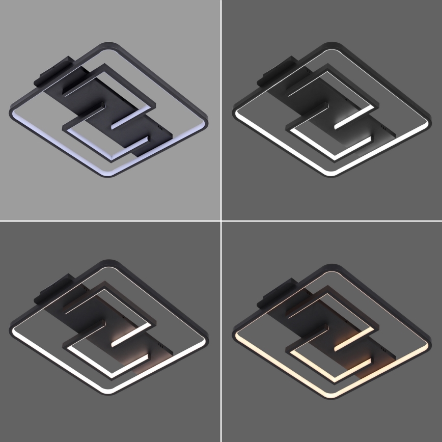 Brilagi - LED dimbare plafondlamp FLARE LED/34W/230V 48x48 cm 3000-6000K + afstandsbediening