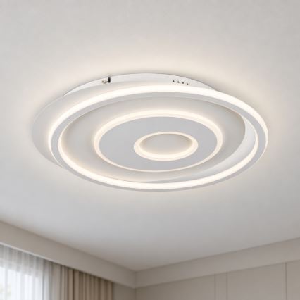 BRILAGI - Dimbare LED-plafondlamp IRIS LED/83W/230V 3000-6000K 46x50 cm wit + afstandsbediening