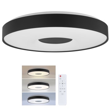 Brilagi - dimbare LED-plafondlamp JAMIS LED/48W/230V 3000-6500K Ø 39 cm zwart + afstandsbediening