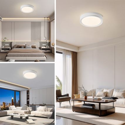 Brilagi - LED dimbare plafondlamp KREON LED/54W/230V 3000-6000K wit Ø 38 cm + afstandsbediening