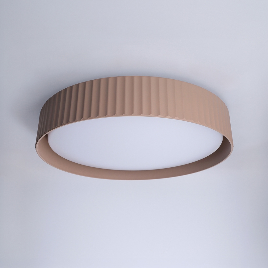 Brilagi - LED-dimbare plafondlamp LUCIA LED/48W/230V 3000-6500K Ø 41 cm bruin + afstandsbediening