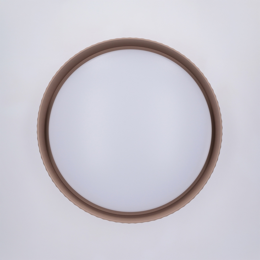 Brilagi - LED-dimbare plafondlamp LUCIA LED/48W/230V 3000-6500K Ø 41 cm bruin + afstandsbediening